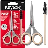 Revlon Designer Series 2-Piece Brow Set with Scissors &amp; Spoolie Brush | Eyebrow trimming and shaping kit with brow scissor and spoolie brush. Easy to use at home or on the go.