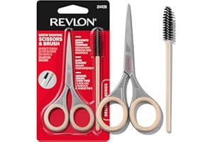 Revlon Designer Series Brow Set, Trimming and Shaping Eyebrow Kit with Scissors and Spoolie Brush, Easy to Use, Stocking Stuffer for Women & Men, 1 Count