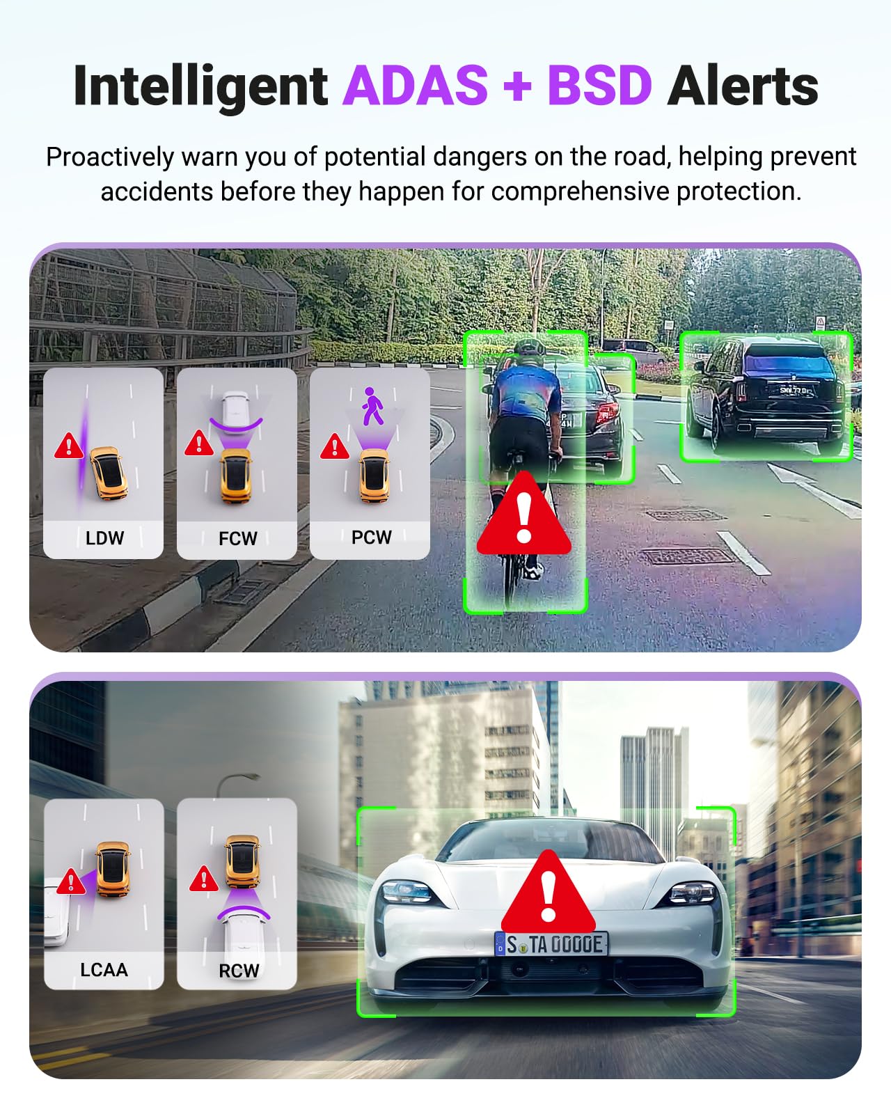 Vantrue S1 Pro Max AI Dash Cam 4K+4K w/ADAS & BSD, Dual STARVIS 2 Dash cam Front and Rear, 2 Channel HDR Dashcam, PlatePix Night Vision, 5G WiFi, Voice Control, GPS, 24H Buffered Parking Mode, 1TB Max