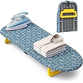 Foldable Small Ironing Board Tabletop, Mini Iron Board Small, Table top mini Ironing Boards Small with Cover and pad, Folding