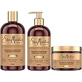 Shea Moisture Intensive Hydration Shampoo, Conditioner, & Masque hair treatment for dry hair Manuka Honey & Mafura Oil sulfat