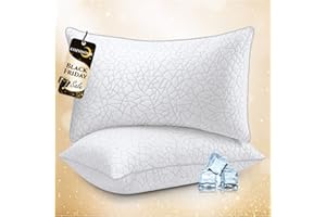 COZSINOOR Bed Pillows Queen Size - Premium Down Alternative Pillows Set of 2 for Side, Back, and Stomach Sleepers Cooling Hotel Quality Fluffy Soft Microfiber Fill Breathable Skin-Friendly