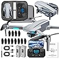 HHD GPS Drones with Camera for Adults 4k, 50 Mins Flight Time, Under 249g, 3800ft FPV Transmission, Brushless Motor, Max Speed 15m/s, Foldable Drone for Adults, Beginner