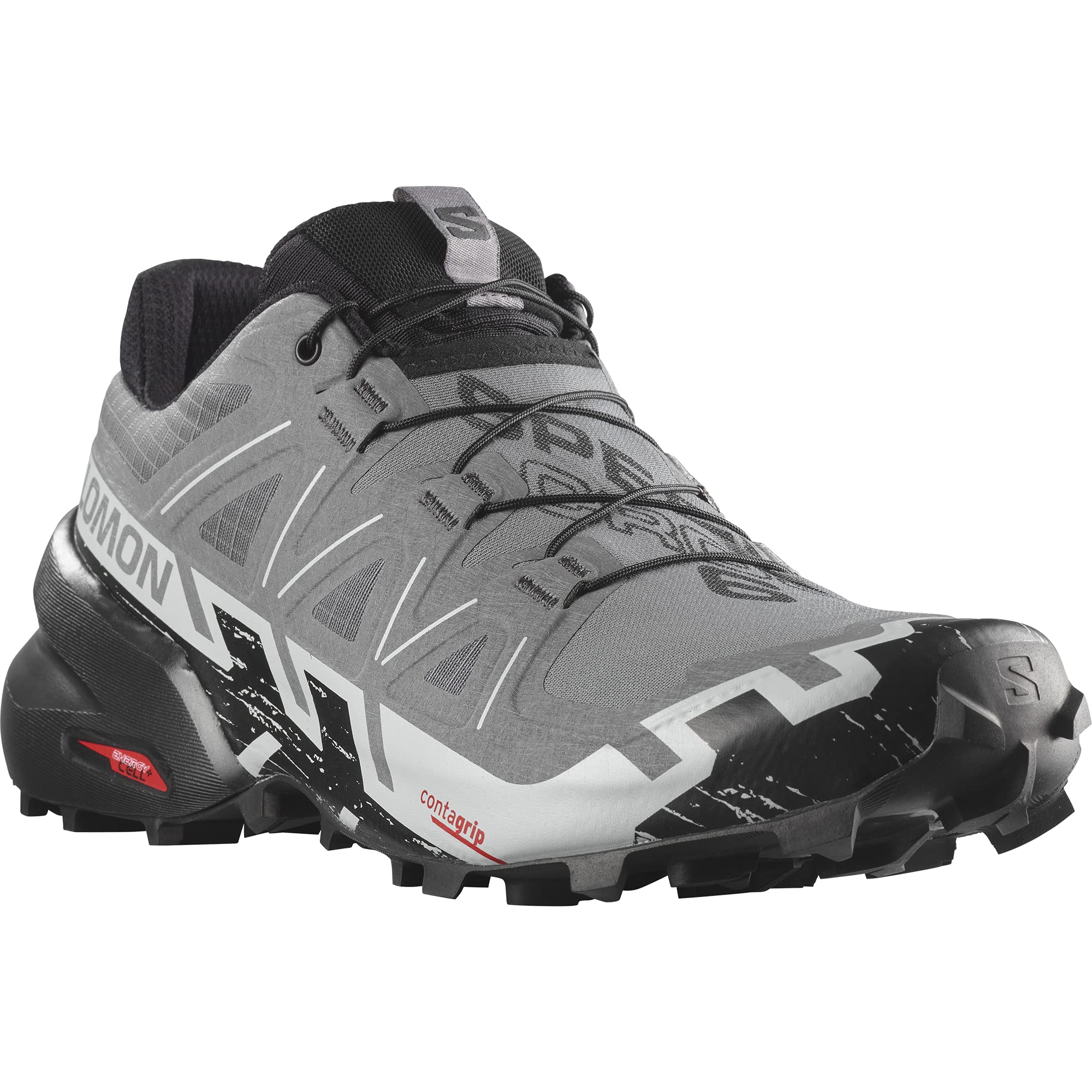 Photo 1 of * NEW* Salomon Men's Speedcross 6 Sneaker, Quiet Shade/Black/Pearl Blue, 12