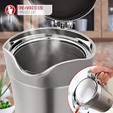 Netta Gravy Boat 500ml Stainless Steel Double Wall Insulated with Lid view 5