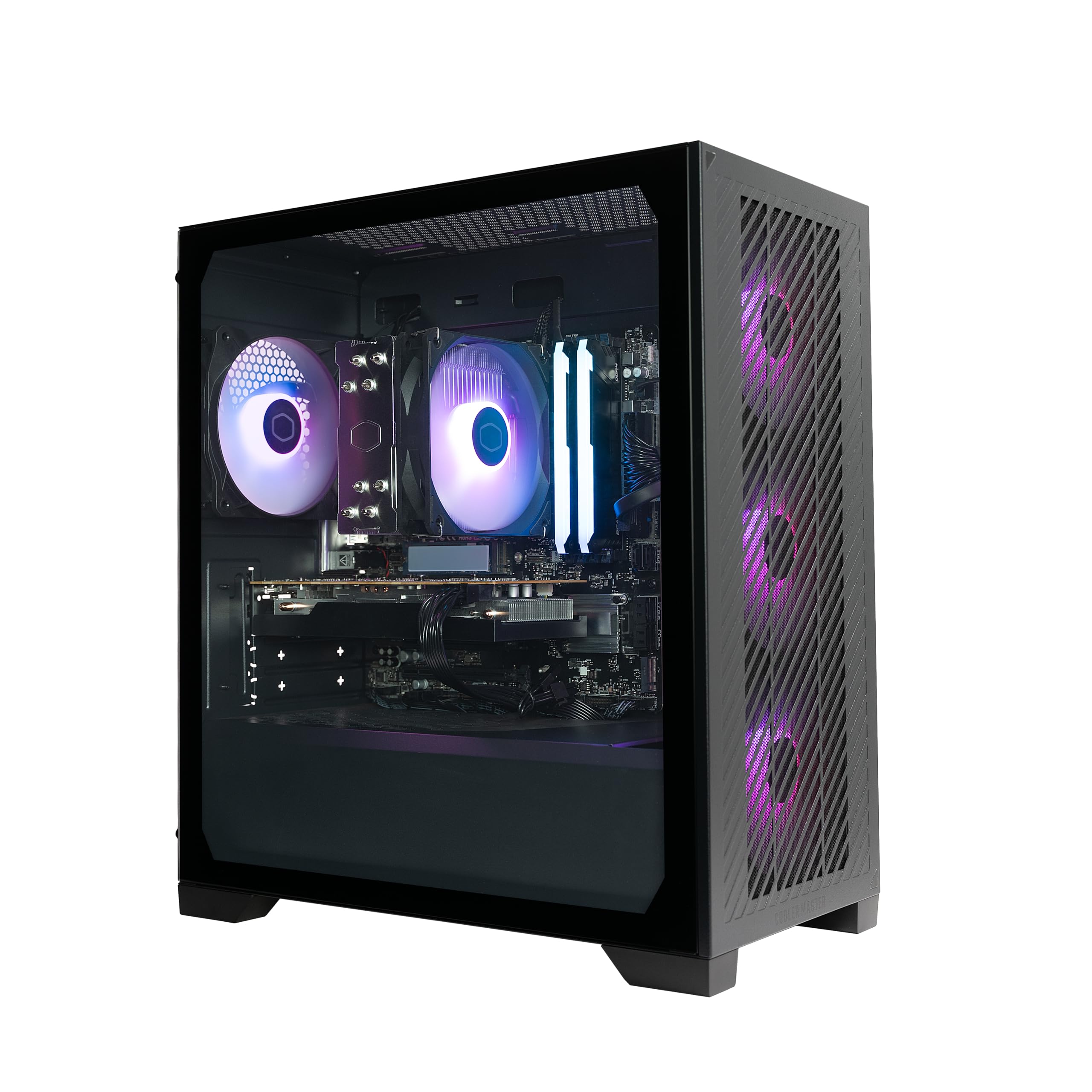 Cooler Master Elite Pro Gaming Mirco ATX AMD RYZEN 5 5600G | AMD RX 6600 8GB 1080p & B550 Motherboard | 32GB DDR4 3600MHz RGB | 1TB M.2 | WiFi | Windows 11 | Hyper 212 Specturm Cooler Gaming PC