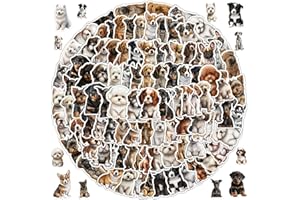 100 Pieces Cute Dog Stickers Puppy Decals Vinyl Waterproof Stickers Decals for Kids Teen Laptops Water Bottle Notebook Luggag