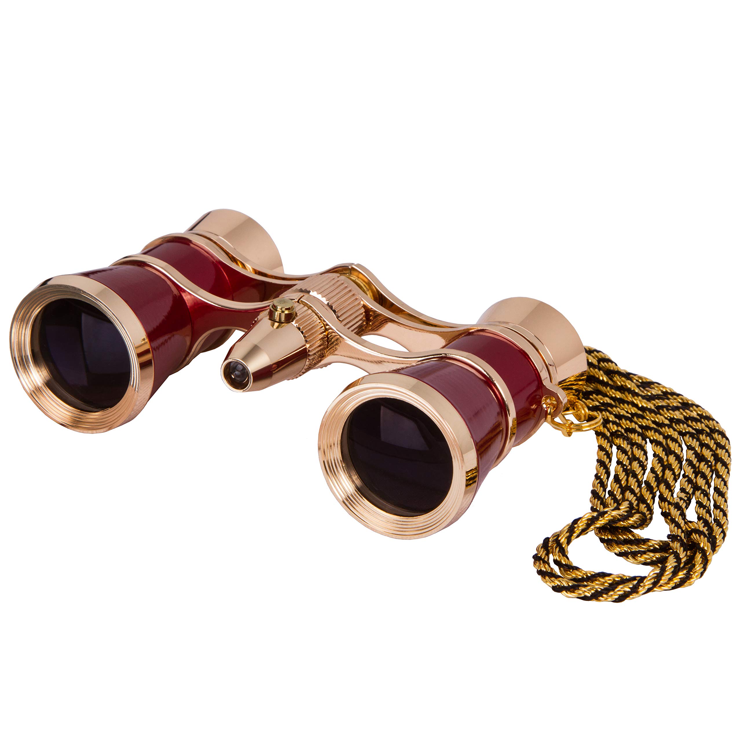 Levenhuk Broadway 325F Opera Glasses (Red Theater Binoculars with LED Light and Chain) โ image 1