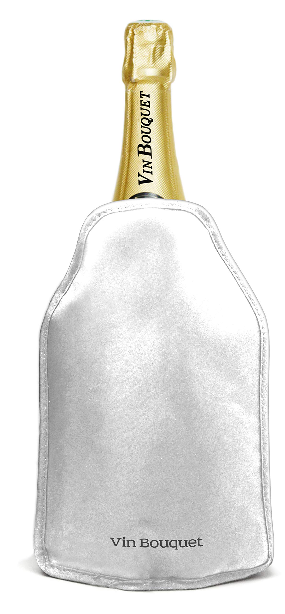 Vin Bouquet FIE 051 Silver cooler bag. Patented anti-slip system. Side elastics for a perfect fit