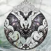 Bat Stained Glass Christmas Ornaments - Perfect for Holiday Party, Window & Tree Decor