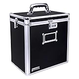 Vaultz Vinyl Record Storage Box - Locking 50 Album