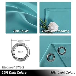Hiasan Room Divider Blackout Curtains,Extra Wide