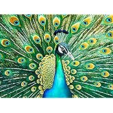 Cross & Glory - Emerald Peacock - 1000 Piece Jigsaw Puzzle for Adults with Stunning Peacock Artwork | Challenging Puzzle for 