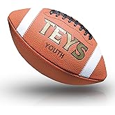 Teys Official Game Football - Premium Composite Leather &amp; Enhanced Grip (Sizes -Peewee, Junior, Youth, Official)