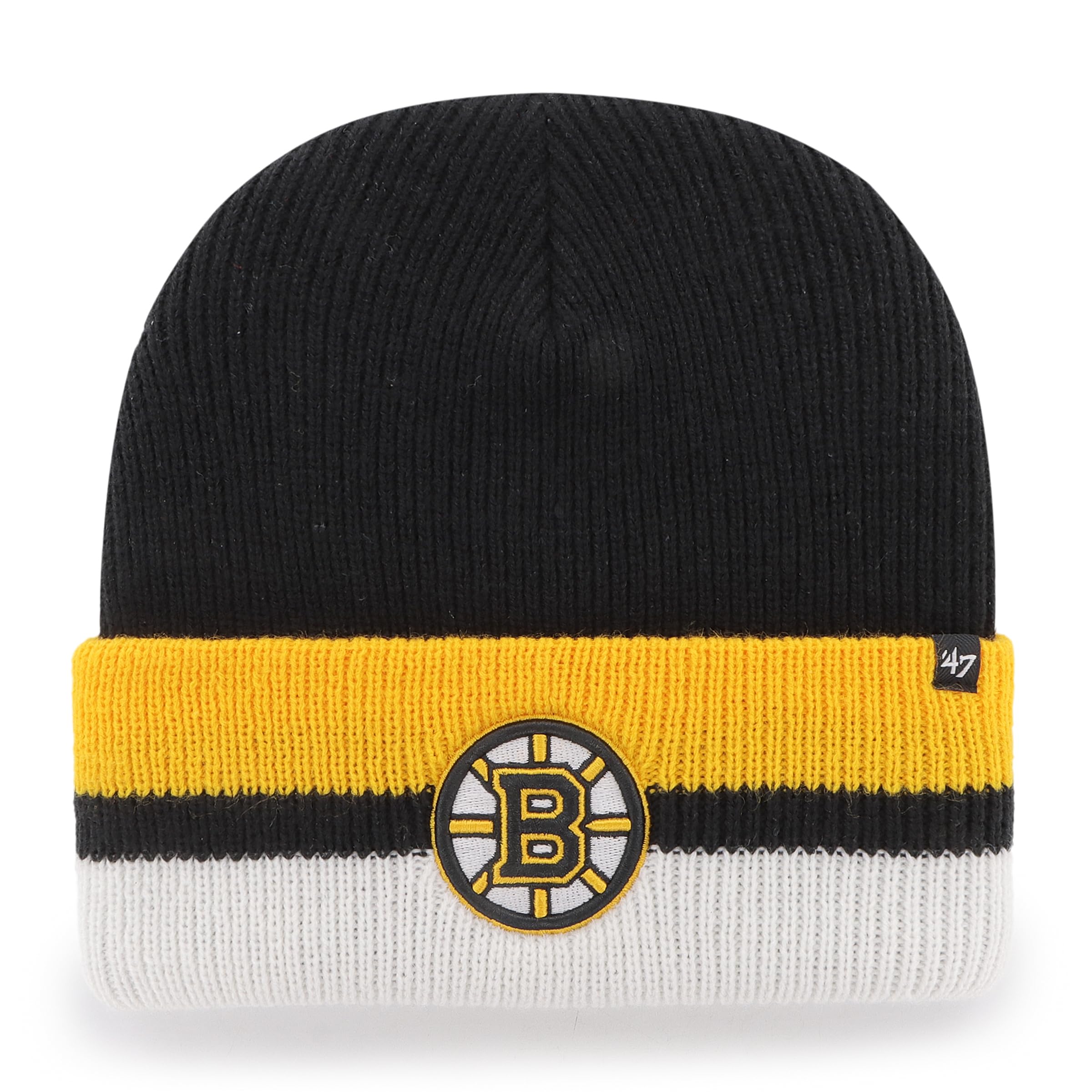 47 Brand Knit Beanie - Split Cuff Boston Bruins Black