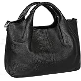 Iswee Genuine Leather Top Handle Purse Satchel Bag Designer Shoulder Bag Tote Ladies Crossbody Bag for Women