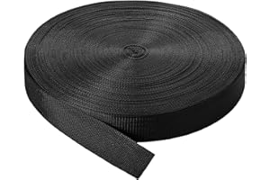 Canlierr 110 Yards Webbing 2 Inch Heavyweight Polypropylene Webbing Strap Fabric Flat Rope Strap Heavy Duty Poly for Gear Repairing DIY Craft