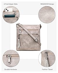 MASINTOR Crossbody Purses for Women, Multi Pocket