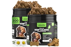 Hemp Calming Chews for Dogs Anxiety 150 pcs - 2 Pack - Anxiety Relief with Melatonin - Dog Calming Treats - for Stress, Trave