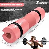 NEALFIT Barbell Pad Squat Pad for Squats Pink - Foam Foam Density view 2