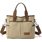 Crossbody Bags for Women Trendy Small Canvas Hobo Tote Top-handle Handbag Multi-pocket Casual Going Out Purse Satchel