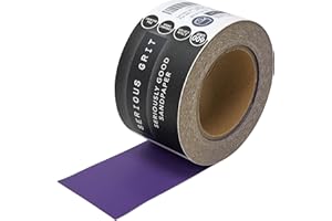 Serious Grit - 600 Grit Ceramic Grain PSA Sandpaper Roll - Heavy-Duty Stickyback Adhesive Longboard Sanding Roll - 2.75" x 20