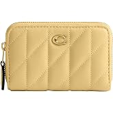 Coach Quilted Pillow Leather Essential Small Zip Around Card Case