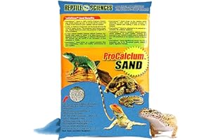 Reptile Sciences Blue Pro-Calcium Terrarium Sand - 10 lbs - Natural Substrate for Reptile Habitats, Supports Digging & Enclosure Maintenance
