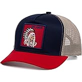 City-Flex Baseball Fan Patch Trucker Hat - Netted Snapback Baseball Cap with Team Design for Men & Women