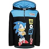 SEGA Sonic the Hedgehog Fleece Half Zip Hoodie Toddler to Big Kid
