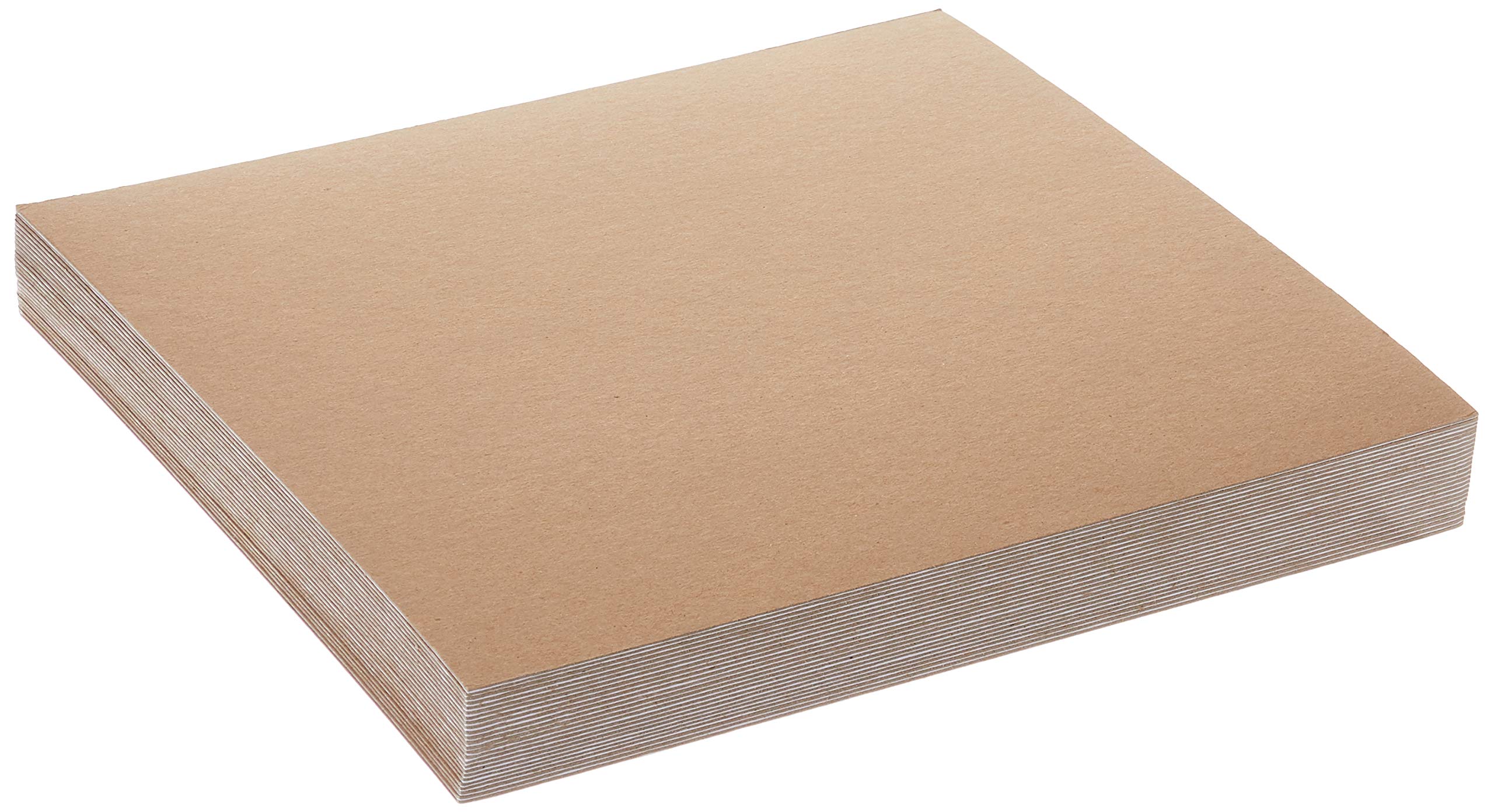 GRAFIX Medium Weight Acid-Free 0.05” Chipboard Sheets, Create Three-Dimensional Embellishments for Cards, Papercrafts, Mixed Media, Home Décor 12 x 12”, White Pack of 25