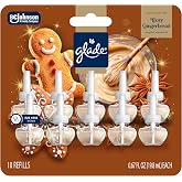Glade PlugIns Scented Oil Refills, Air Freshener, Cozy Gingerbread, 6.7 fl oz, Pack of 10