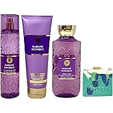 Bath & Body Works Madame Mystique Trio Gift Set - Fragrance Mist, Body Cream and Body Wash - with an Aloe Vera Bar Soap - Full Size