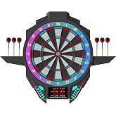 Smart Electronic Dartboard, for Home Game Rooms, 27 Games | Soft Tip Dart Board, USB Charging, LED Lighting Effects, Automatic Scoring, Virtual Match Feature