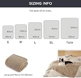 Bedsure Small Dog Blanket 80x60cm Fluffy Fleece Sofa Pet Throw Brown view 4