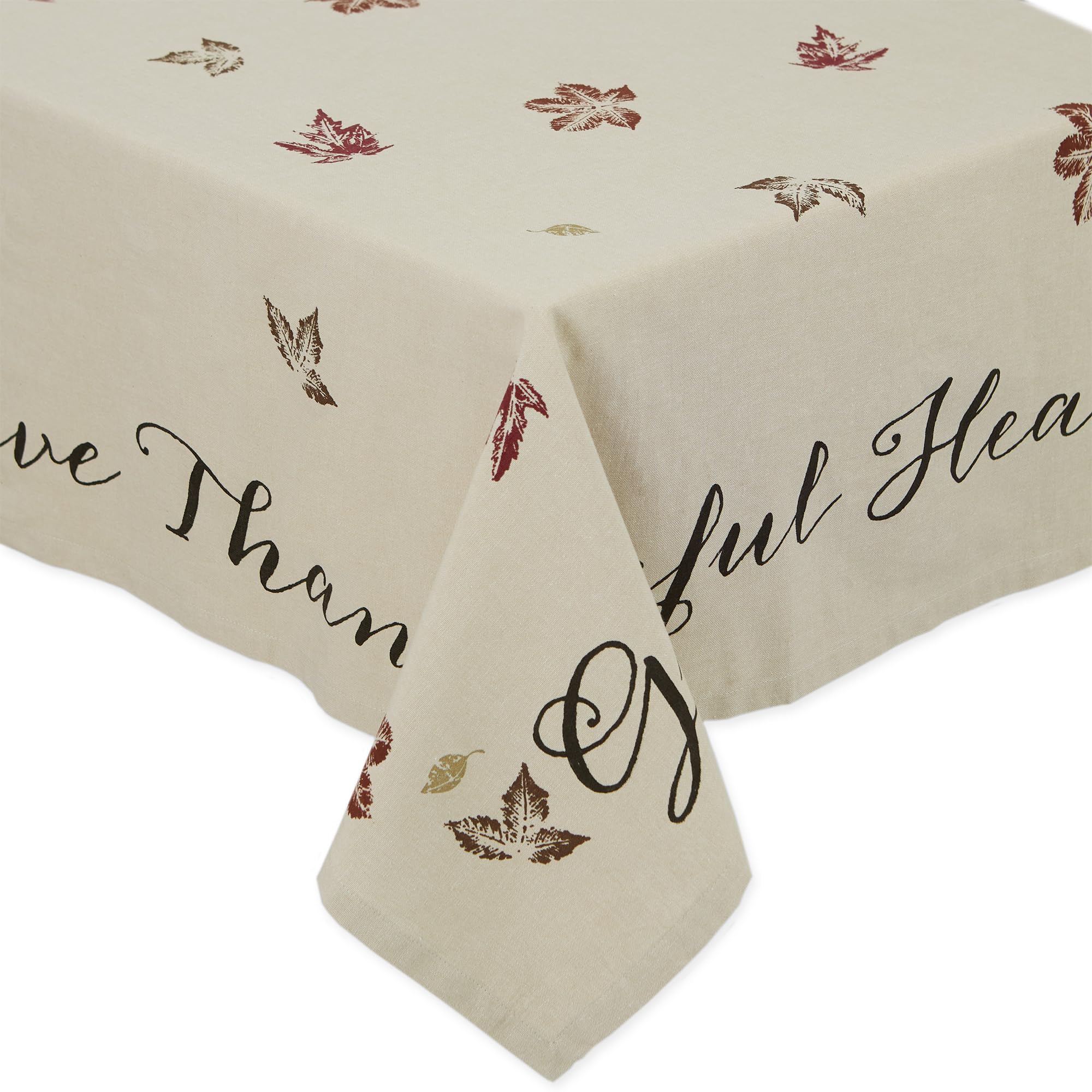 DII Rustic Autumn Leaves Kitchen Collection Thanksgiving & Autumn Table Decoration Tablecloth 60 x 120 cm — image 1