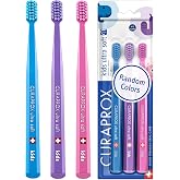 Curaprox Kids Ultra Soft Toothbrush, Random Colors, 3-Pack, Swiss Made | Dentist Recommended, Ultra-Soft Filaments, Gentle to Gums, Swiss Oral Care