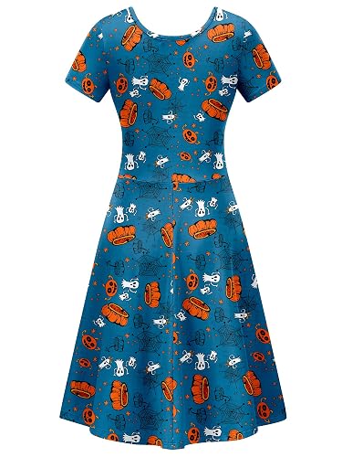 chinese dress ladies Bat Embroidered Halloween Party Dress – UK Sizes 8–16