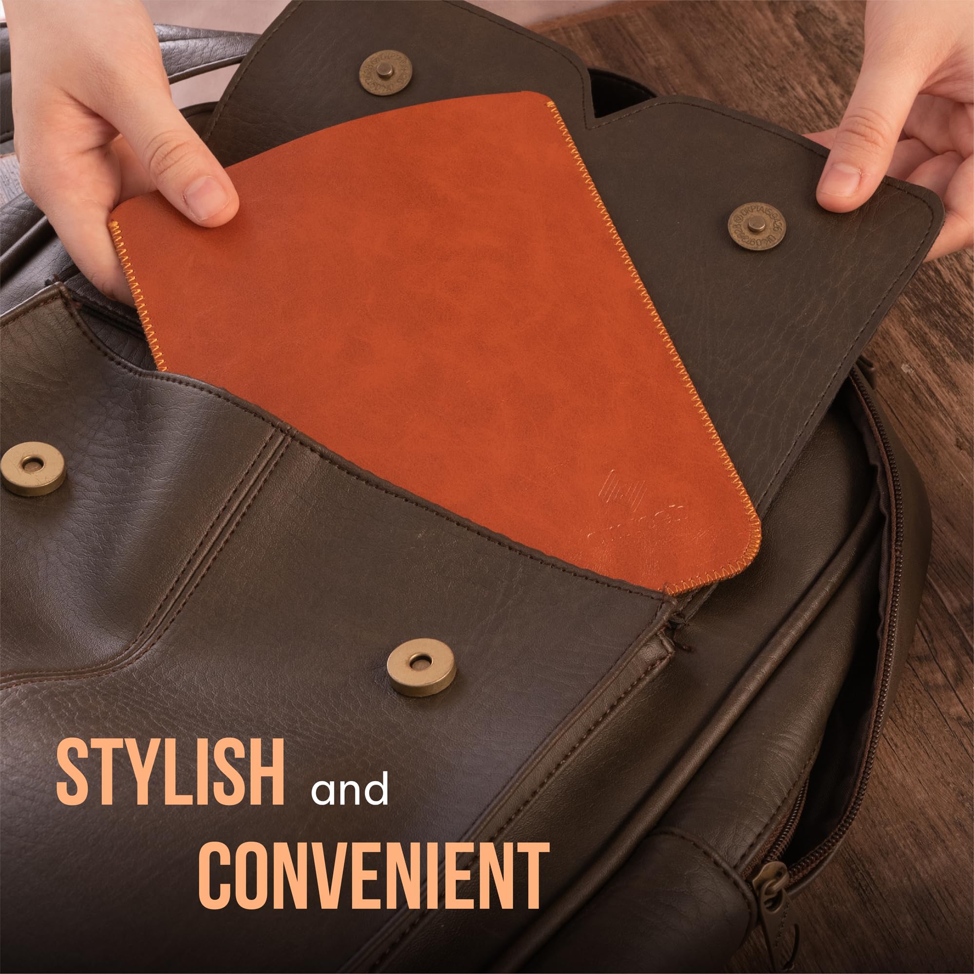 CM Tech Kindle Case - Lightweight Ultra-Thin Protective Cover | Leather | Paperwhite Sleeve | Oasis Compatible | Premium PU Leather | 6th to 12th Generation | Kobo Cover | 11th~12th Generation, Brown