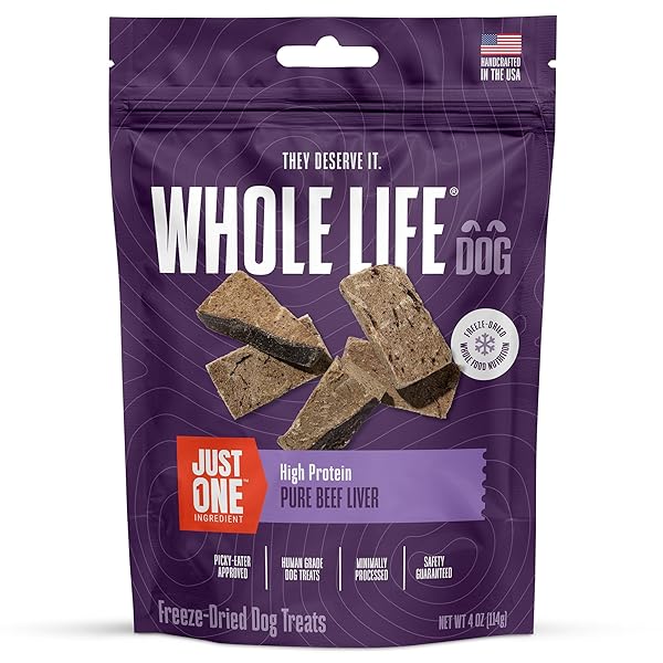 WHOLE LIFE DOG JUST ONE BEEF LIVER FREEZE...