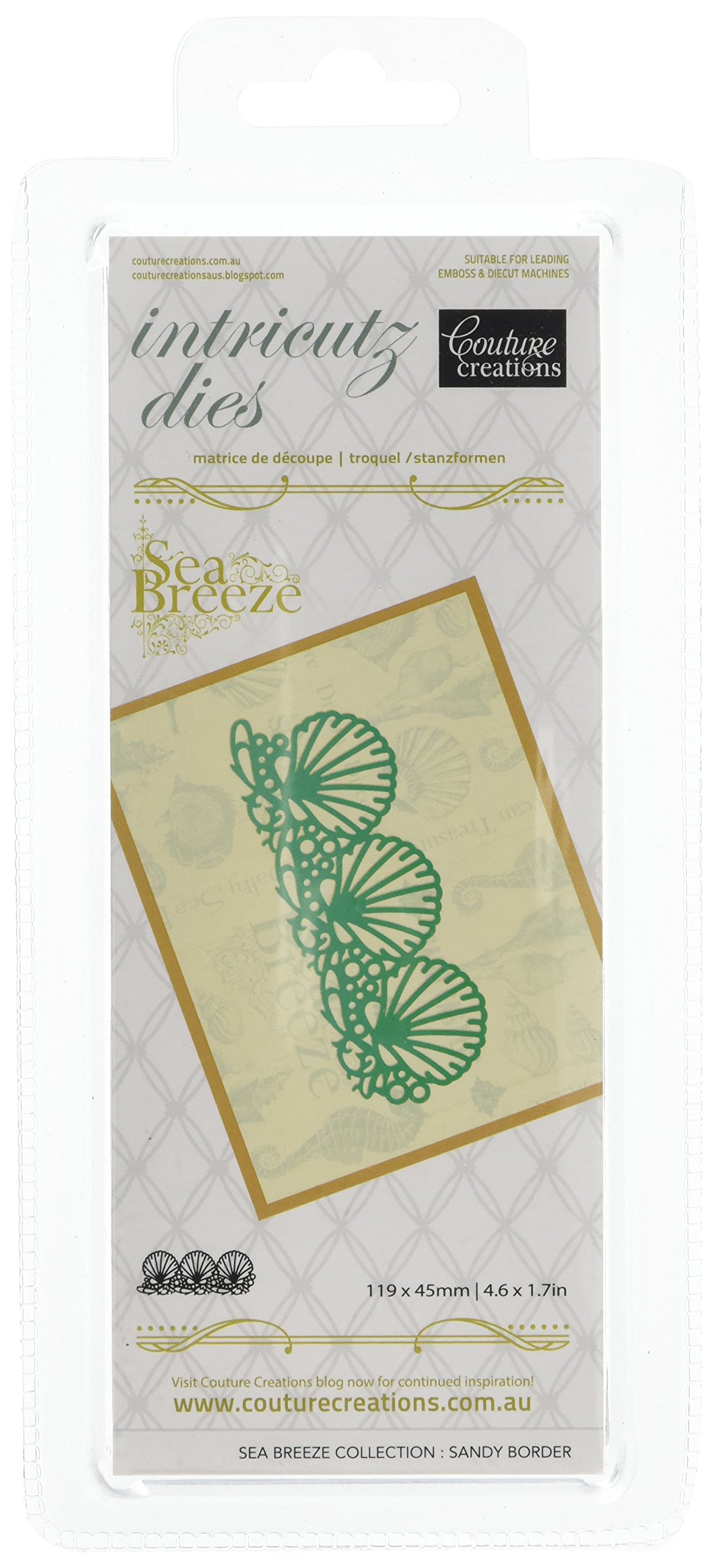 Couture Creations Sea Breeze Intricutz Die - Sandy border, Black — image 1