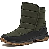 Lands' End Expedition Insulated Winter Boots for Men, Lace Up or Slip On Waterproof Mens Snow Boots, Medium or Wide Width Men's Shoes Size 8 to 13, Black, Brown, Green or Grey