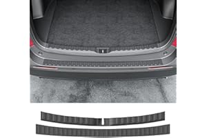 powoq 2PCS Rear Bumper Protector Compatible with 2019-2025 Toyota RAV4 Trunk Sill Cover Protector Replacement for 2019-2025 Toyota RAV4 Accessories