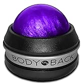 Body Back Massage Roller Ball - Body &amp; Neck Massager for Muscle Recovery | FSA Eligible 360&deg; Rolling Ball Massager For Sore Muscles, Handheld Massage Roller Ball For Full Body Tension Relief, Purple