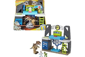 Fisher-Price Imaginext Jurassic World Dinosaur Toys Scan & Glow Dino Playset with Lights & Sounds for Kids Ages 3+ Years