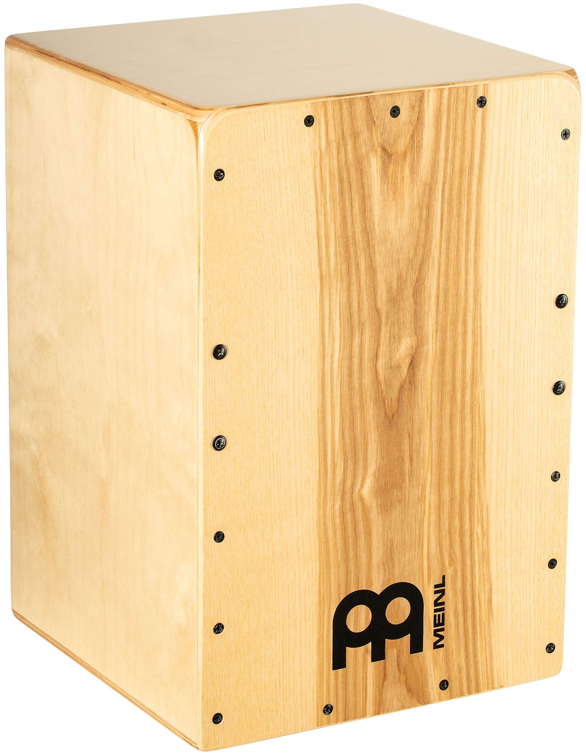 Meinl Percussion Snarecraft Cajon Instrument - Compact Drum Box with 2 Snare Wires - Birch / Heart Ash, Natural (SC80HA)