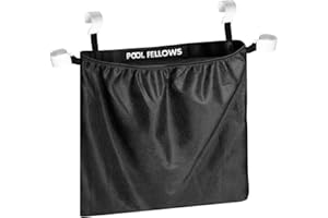 POOL FELLOWS Elastic Mesh Side Pouch for Pool Storage Bin, Net Pocket, Hanging Bag on Rods, Expanded Organizer for Pool Accessories, Outdoor Supplies, Indoor Clutter, 19.7 * 19.7 in
