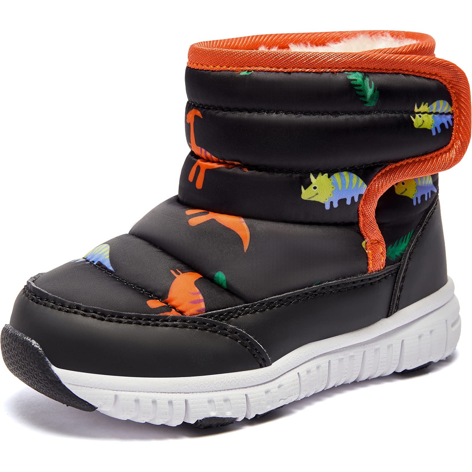 HOBIBEAR Boys Girls Toddler Snow Boots Waterproof Slip Resistant Outdoor Winter Shoes(Toddler/Little Kids/Big Kids)