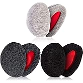 Whaline 3 Pairs Ear Warmers Bandless Ear Muffs Unisex for Winter Outdoors