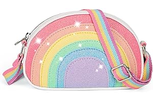 cotmcor Toddler Purse Christmas Gifts for Kids: 2 3 4 5 6 7 8 Year Old Girl Birthday Gift, Little Cute Rainbow Crossbody Bag